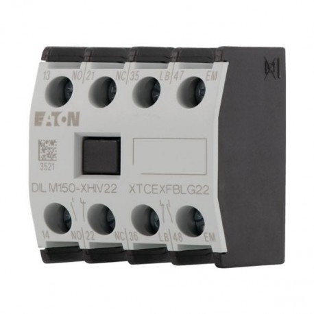 DILM150-XHIV22 277953 XTCEXFBLG22 EATON ELECTRIC Module de contacts auxiliaires, 1F+1Fa+1O+1Or