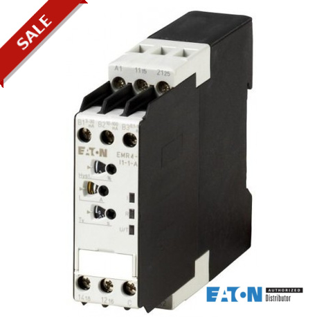 EMR4-I1-1-A 106942 EATON ELECTRIC Реле контроля тока, однофазное, 2 прекекл. Контакта, 24-240 В АС/DC