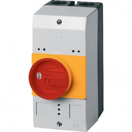 CI-PKZ0-GRVM 263525 Y7-263525 EATON ELECTRIC Insulated enclosure, IP55 x, rotary handle red yellow, for PKZ0