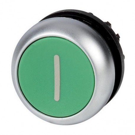 M22-D-G-X1 216607 M22-D-G-X1Q EATON ELECTRIC Pulsante, piatto, verde I, ad impulso