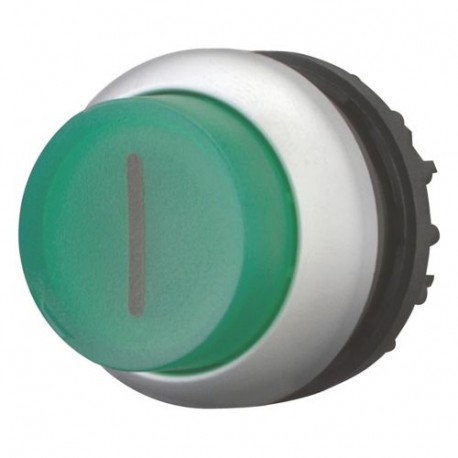 M22-DRLH-G-X1 216805 M22-DRLH-G-X1Q EATON ELECTRIC Pulsador luminoso saliente 22 mm Enclavamiento Verde Insc..