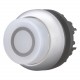 M22-DRLH-W-X0 216806 Y7-216806 EATON ELECTRIC botão M22-DRLH-W-X0Q brilho Salient, Interlock, Branco, Gravad..