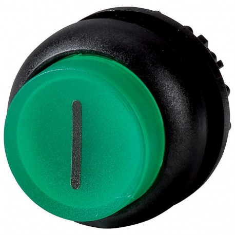 M22S-DRLH-G-X1 216809 Y7-216809 EATON ELECTRIC M22S-DRLH-G-X1Q botão de brilho Salient, Interlock, Verde