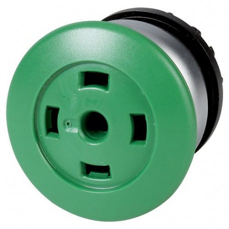 M22-DRP-G-X 216765 Y7-216765 EATON ELECTRIC M22-DRP-G-XQ botão cogumelo, Bloqueio, verde, sem placa