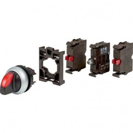 M22-WRLK3-R-2K01LED-BVP 132608 Y7-132608 EATON ELECTRIC Selettore 2 contatti NC con levetta apparecchio comp..