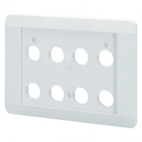 E8 054423 Y7-54423 EATON ELECTRIC Plastron d'encastrement, gris, 8 emplacements de montage