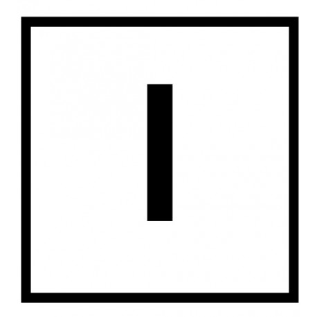 20TQ18 054509 EATON ELECTRIC Étiquette, blanche, symbole marche/mise sous tension