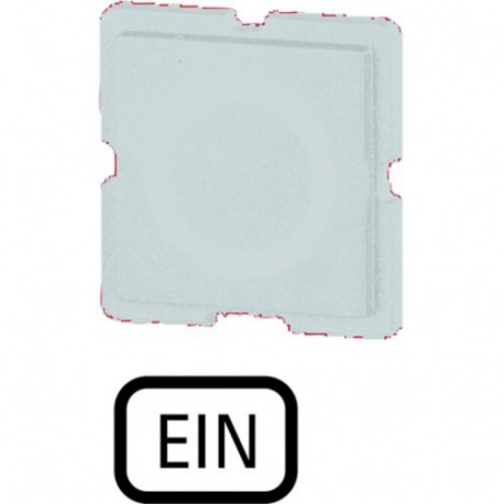 123TQ25 063747 EATON ELECTRIC Placa indicadora Inscripción: ON Blanco Para RMQ16 25x25