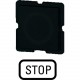 112TQ25 063748 EATON ELECTRIC Placa indicadora Inscripción: Negra STOP Para RMQ16 25x25
