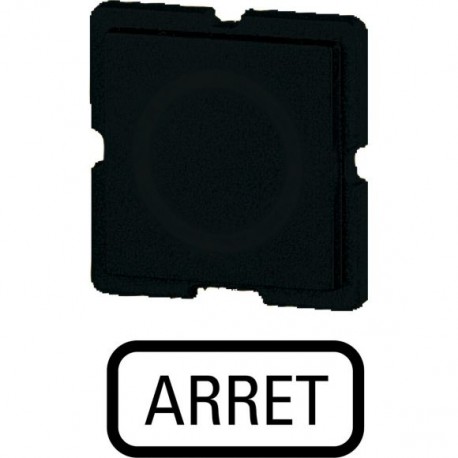 317TQ25 091508 Y7-91508 EATON ELECTRIC Étiquette, rouge, ARRET