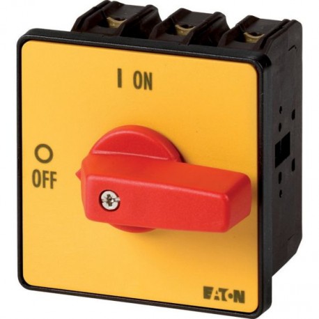 P3-63/E-RT/N 007136 EATON ELECTRIC Interruptor seccionador ON-OFF 3 polos + N 63 A Maneta Roja/Amarilla Mont..
