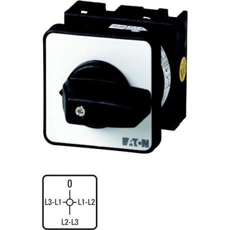 T0-2-15176/E 011308 Y7-11308 EATON ELECTRIC Interruptor selector de voltímetro 4 polos 20 A 3 x Fase-Fase Pl..