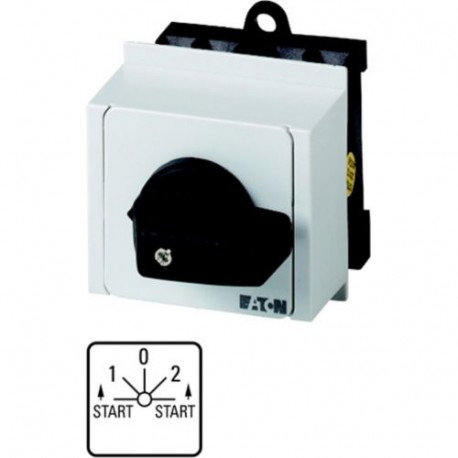 T0-2-8177/IVS 022249 EATON ELECTRIC Spring-return switch,Contacts 4,Spring-return in START pos.,20A,front pl..