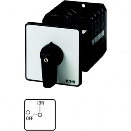 T5-1-102/Z 098803 EATON ELECTRIC On-Off switch, 2 pole, 100 A, 90 °, rear mounting