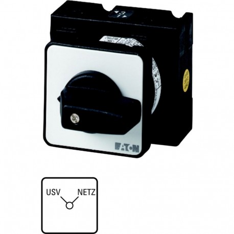 T3-2-15542/E 098826 Y7-98826 EATON ELECTRIC Interruptor Conmutador 4 polos 32 A Placa indicadora: USV-NETZ 9..