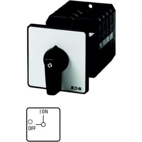 T5-4-15682/Z 207417 EATON ELECTRIC On-Off switch, 6 pole + 1 N/O + 1 N/C, 100 A, 90 °, rear mounting