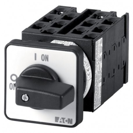 T0-6-8481/E 015778 EATON ELECTRIC Step switches, Contacts: 12, 20 A, front plate: 0-3, 45 °, maintained, flu..