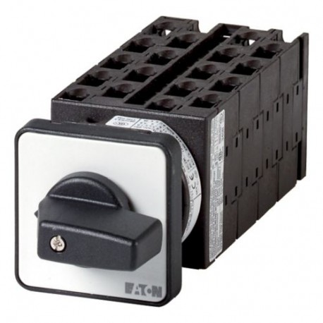 T0-9-8492/E 016313 EATON ELECTRIC Step switches, Contacts: 18, 20 A, front plate: 0-3, 45 °, maintained, flu..