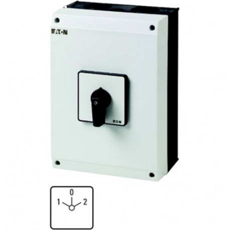 T5-3-8401/I5 207268 EATON ELECTRIC Reversing switches, Contacts: 5, 100 A, front plate: 1-0-2, 60 °, maintai..