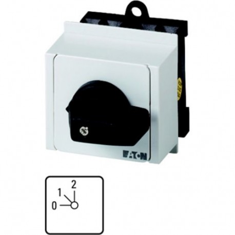 T0-1-8240/IVS 027076 EATON ELECTRIC Commutateurs à gradins, Contacts: 2, 20 A, plastron: 0-2, 45 °, 2 crans ..