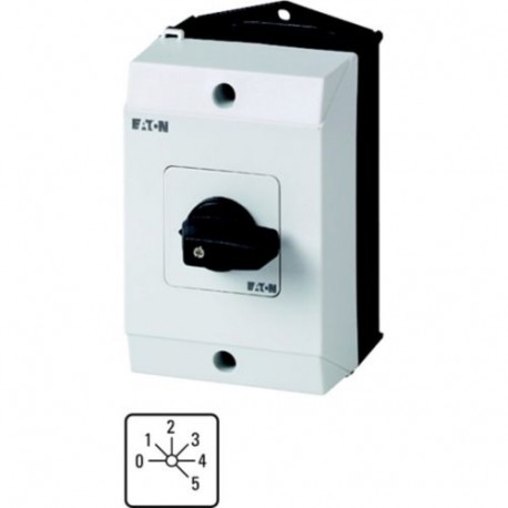 T0-3-8243/I1 207128 Y7-207128 EATON ELECTRIC Commutateurs à gradins, Contacts: 5, 20 A, plastron: 0-5, 45 °,..
