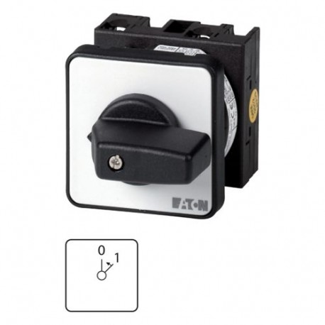 T0-1-15301/E 009194 EATON ELECTRIC On switches, Contacts: 1, 20 A, front plate: 0 1, 45 °, momentary, flush ..