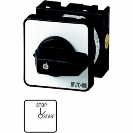 T0-2-15413/E 011381 EATON ELECTRIC Interrupteurs Marche-Arrêt, Contacts: 3, 20 A, plastron: STOP-START, 45 °..