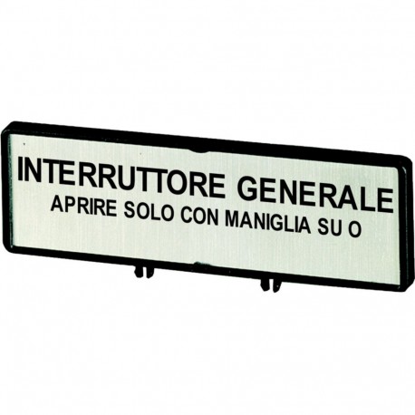 ZFS68-P3 065754 Y7-65754 EATON ELECTRIC Support, +étiquette, interrupteur général – N'ouvrir l'armoire qu'en..