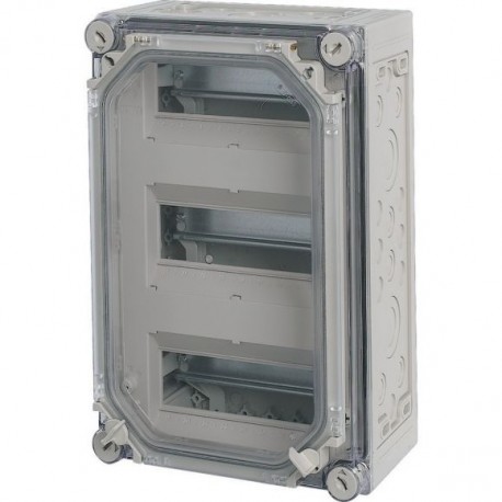 AE/I43E/T 002612 Y7-2612 EATON ELECTRIC MCB enclosure, +door, 3x9space units, HxWxD 375x250x150mm