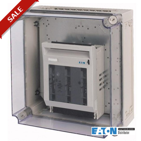 GSTA1/I44 013163 EATON ELECTRIC Coffret à fusibles, 1xInterrupteur-sectionneur 3p NH1 250A, HxLxP 375x375x15..