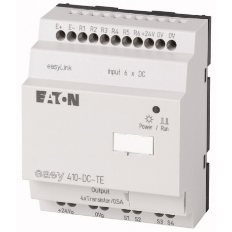 EASY410-DC-TE 114294 0004560803 EATON ELECTRIC Extension d'entrées/sorties, 24V DC, 6 entr. TOR 4 sort. TOR ..