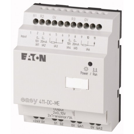 EASY411-DC-ME 116567 0004560807 EATON ELECTRIC Módulo de ampliación Easy 24 V DC 1 ED, 6 EA 2x(Pt100,V,mA), ..