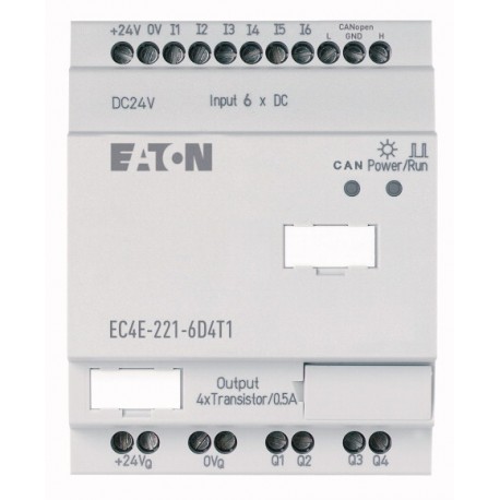 EC4E-221-6D4T1 114297 4560854 EATON ELECTRIC I / O-Erweiterung für SPS-Kompaktsteuerung EC4P, CANopen, 24VDC..