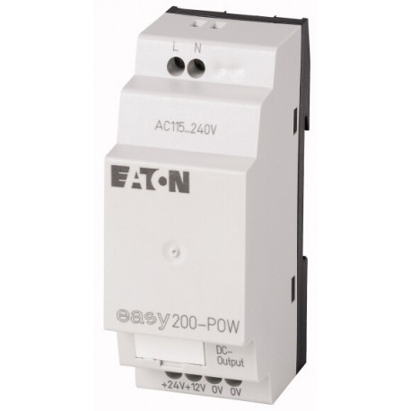 EASY200-POW 229424 0004520990 EATON ELECTRIC Switched-mode power supply unit, 100-240VAC/24VDC/12VDC, 0.35A/..