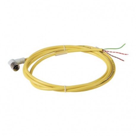 CSAR3F3CY2202 136262 EATON ELECTRIC Cable de conexión 3 polos AC M12 hembra acodado Extremo abierto L 2 m