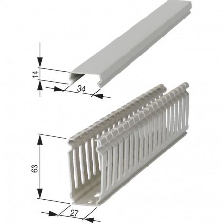KL25/60 017277 2466401 EATON ELECTRIC Canal PVC, HxAxL 60x25x1500mm
