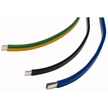 CU-BAND6X9X0,8-GNYE 081367 EATON ELECTRIC barra de cobre, estañado, 160A, 6x9x0.8mm, verde/amarillo