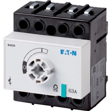 DCM-63/4-SK+FM 1314009 EATON ELECTRIC Lasttrennschalter, 4-polig, 63 A, ohne Drehgriff und Antriebsachse, Au..