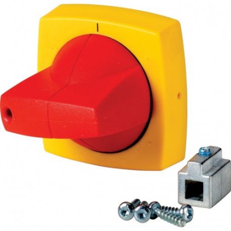 K1CR 1818016 Y8-1818016 EATON ELECTRIC Maneta rotativa, 6mm, para montaje en cubierto, rojo/amarillo