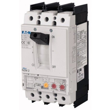 NZMN2-VEF225-BT-NA 107596 EATON ELECTRIC Interruptor automático NZM, 3P, 225A, terminales brida, NA