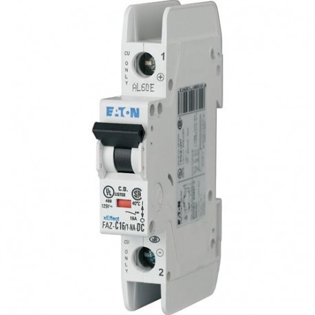 FAZ-C2/1-NA-DC 113752 EATON ELECTRIC FAZ-C2/1-NA-DC Over current switch, 2A, 1p, C-Char, DC current