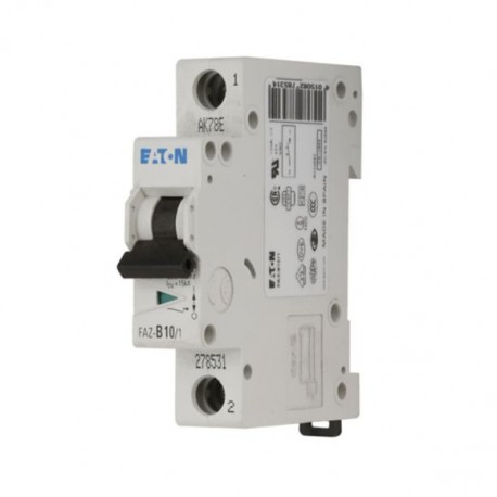 FAZ-C10/1-NA-DC 113759 EATON ELECTRIC FAZ-C10/1-NA-DC Over current switch, 10A, 1p, C-Char, DC current
