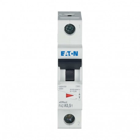 FAZ-K0,5/1 278589 Y7-278589 EATON ELECTRIC Int. MCB, 1P, curva K, 0.5A