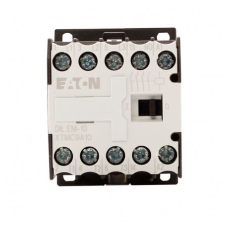 DILEM-10(110V50/60HZ) 021455 XTMC9A10E2 EATON ELECTRIC Contactor, 3p+1N/O, 4kW/400V/AC3