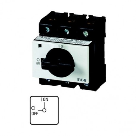 P3-63/IVS/N 022267 EATON ELECTRIC On-Off switch, 3 pole + N, 63 A, Lockable in the 0 (Off) position, service..