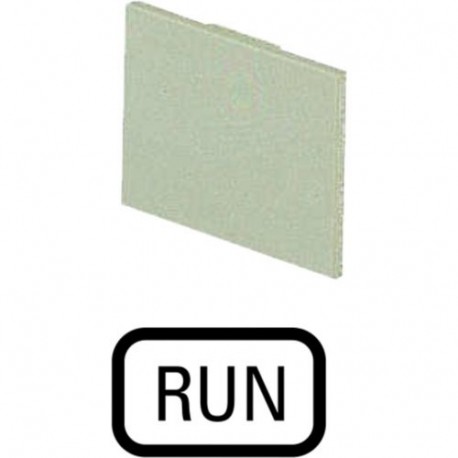 283SQ25 038767 Y7-38767 EATON ELECTRIC Targhetta inseribile, RUN