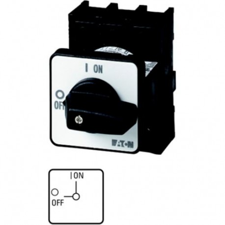 P1-25/EZ 041250 EATON ELECTRIC Interruttori ON/OFF, A 3 poli, 25 A, da incasso a fissaggio centrale