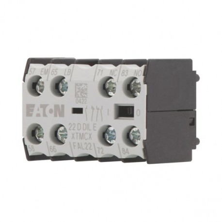 22DDILE 049823 XTMCXFAL22 EATON ELECTRIC Auxiliary contact, 1N/O+1N/O early+1N/C+1N/C late, surface mounting..