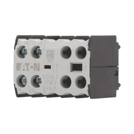 11DDILE 049824 XTMCXFAL11 EATON ELECTRIC Auxiliary contact module, 1N/O early+1N/C late, surface mounting, s..