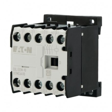 DILEEM-10(110V50/60HZ) 051592 XTMC6A10E2 EATON ELECTRIC Contactor, 3p+1N/O, 3kW/400V/AC3